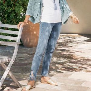 SOFT SURROUNDINGS touch of lace jeans 8